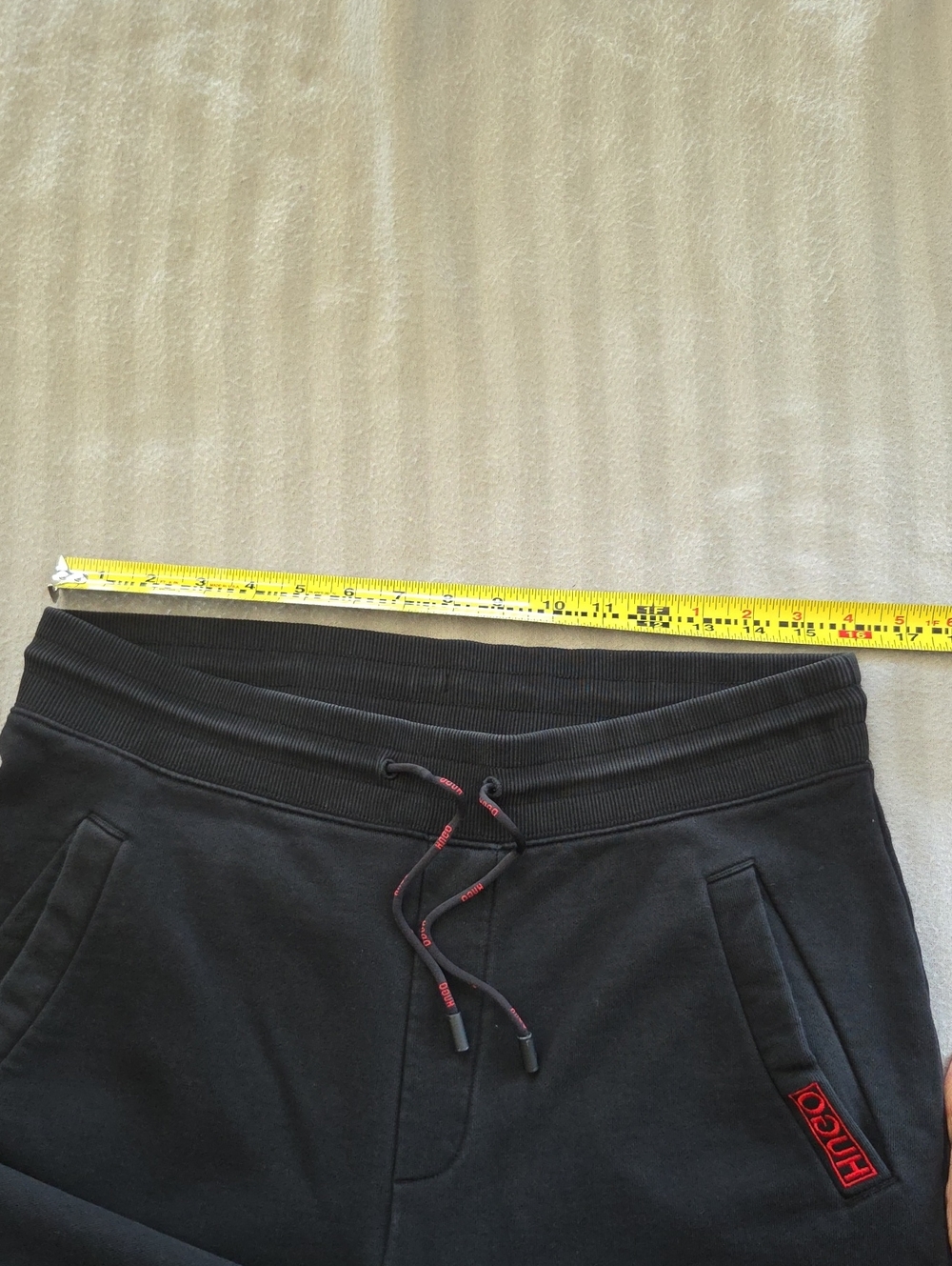 Hugo Boss Black Jogger Sweatpants with Red Logo Accent - Picture 4 of 6